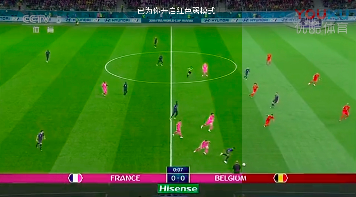 Youku color-blind mode